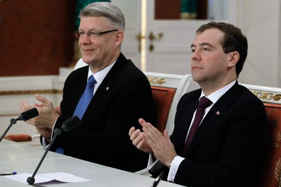 Официальный визит президента Латвии в Россию