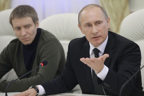 Встреча В.Путина с представителями футбольных болельщиков