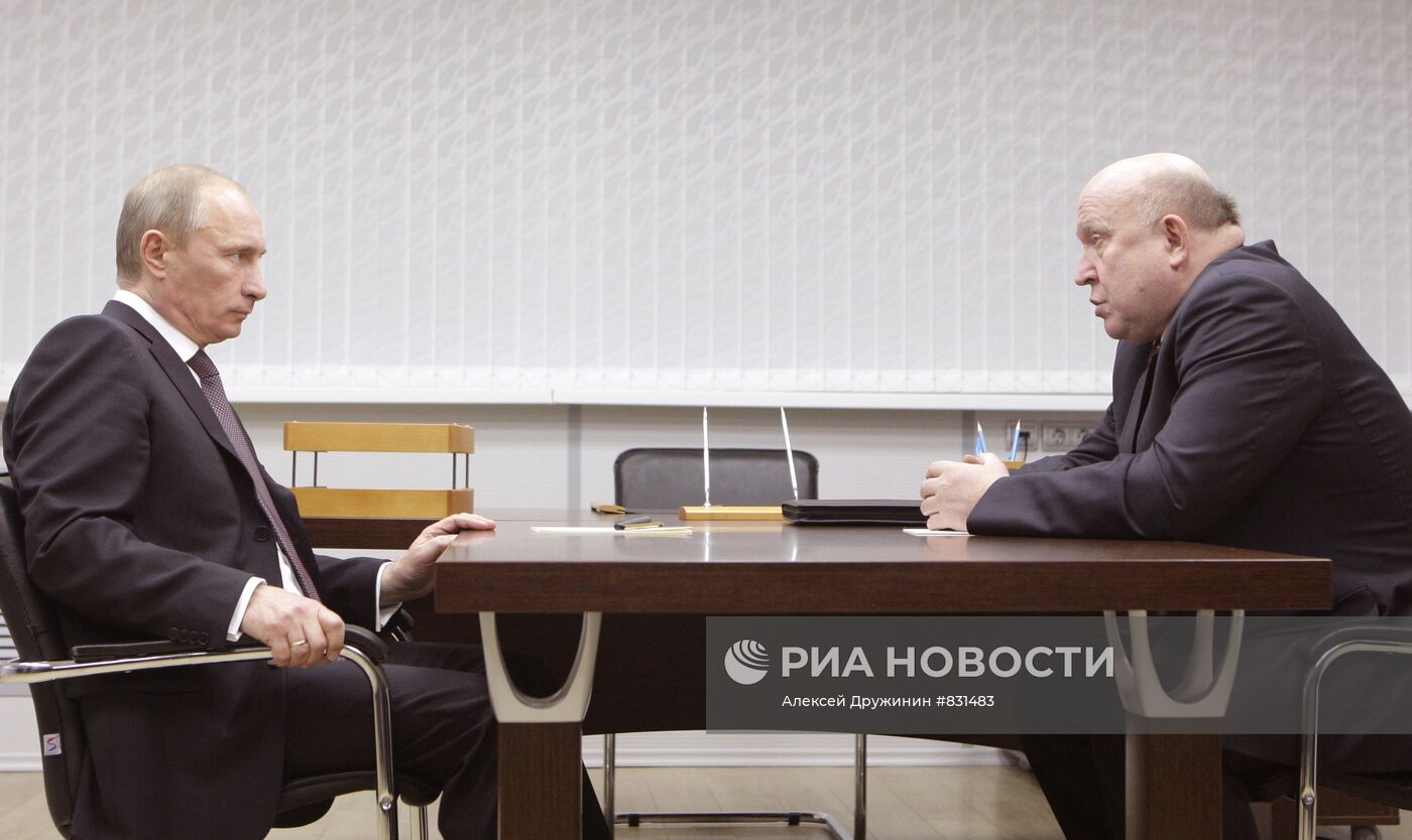 Встреча Владимира Путина с Валерием Шанцевым