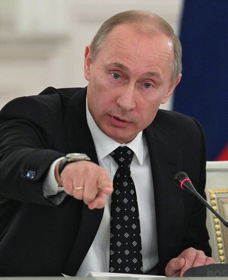 В.Путин на заседании Госсовета РФ