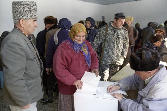 Выборы в селе Беной