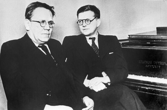 Самуил Маршак и Дмитрий Шостакович