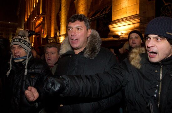 Борис Немцов на Триумфальной площади
