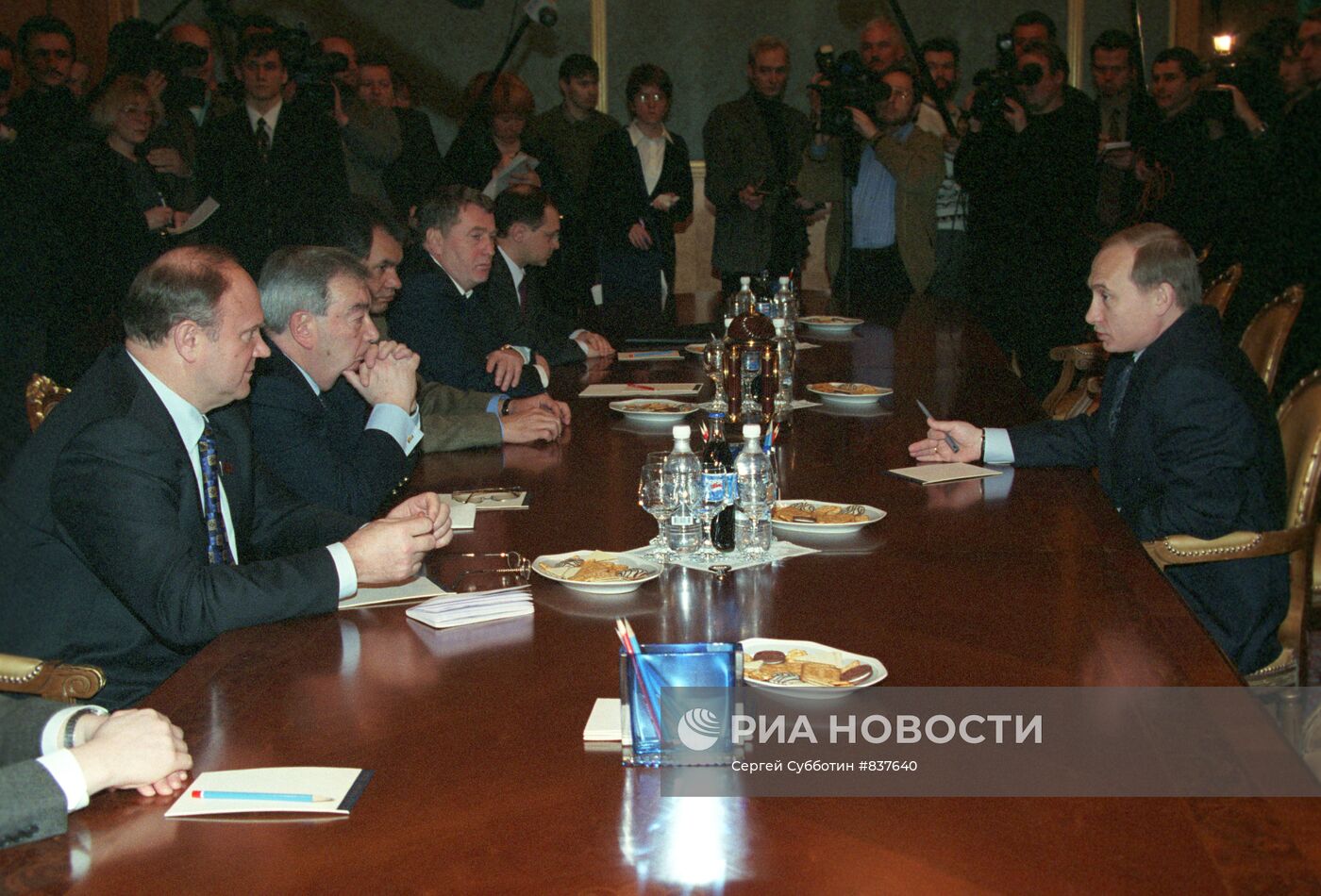 Встреча с руководителями фракций Госдумы