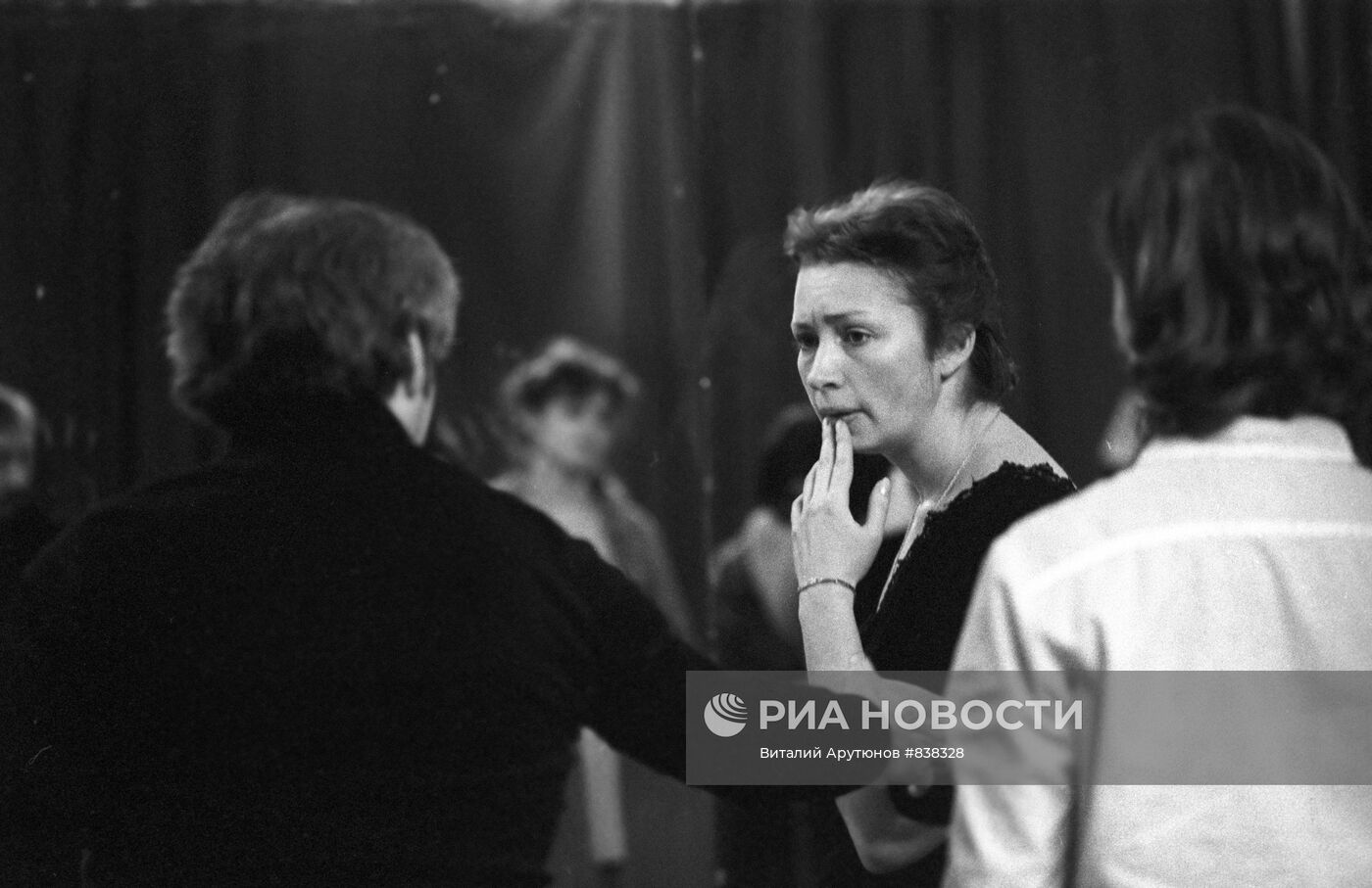 Татьяна Васильева во время репетиции