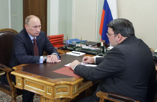 Владимир Путин провел рабочую встречу с Игорем Артемьевым