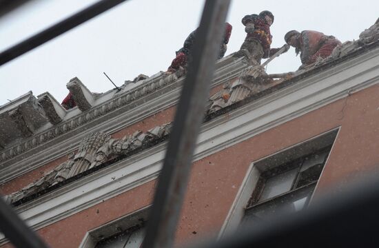 Снос "Литературного дома" в Санкт-Петербурге