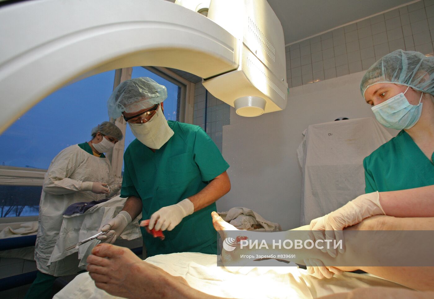 Работа реанимационного отделения городской больницы Калининграда