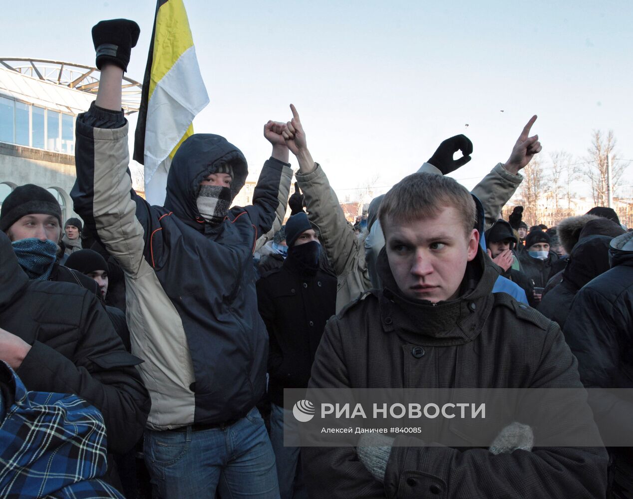 Митинг против этнической преступности в Санкт-Петербурге