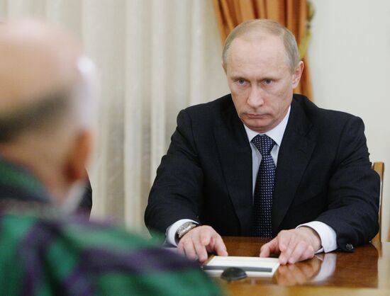 Встреча Владимира Путина с Хамидом Карзаем