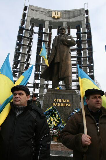 Празднование Дня соборности Украины во Львове