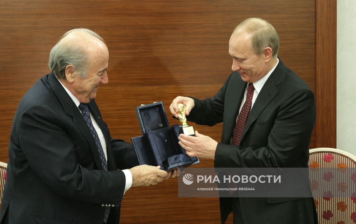 Встреча Владимира Путина с Йозефом Блаттером