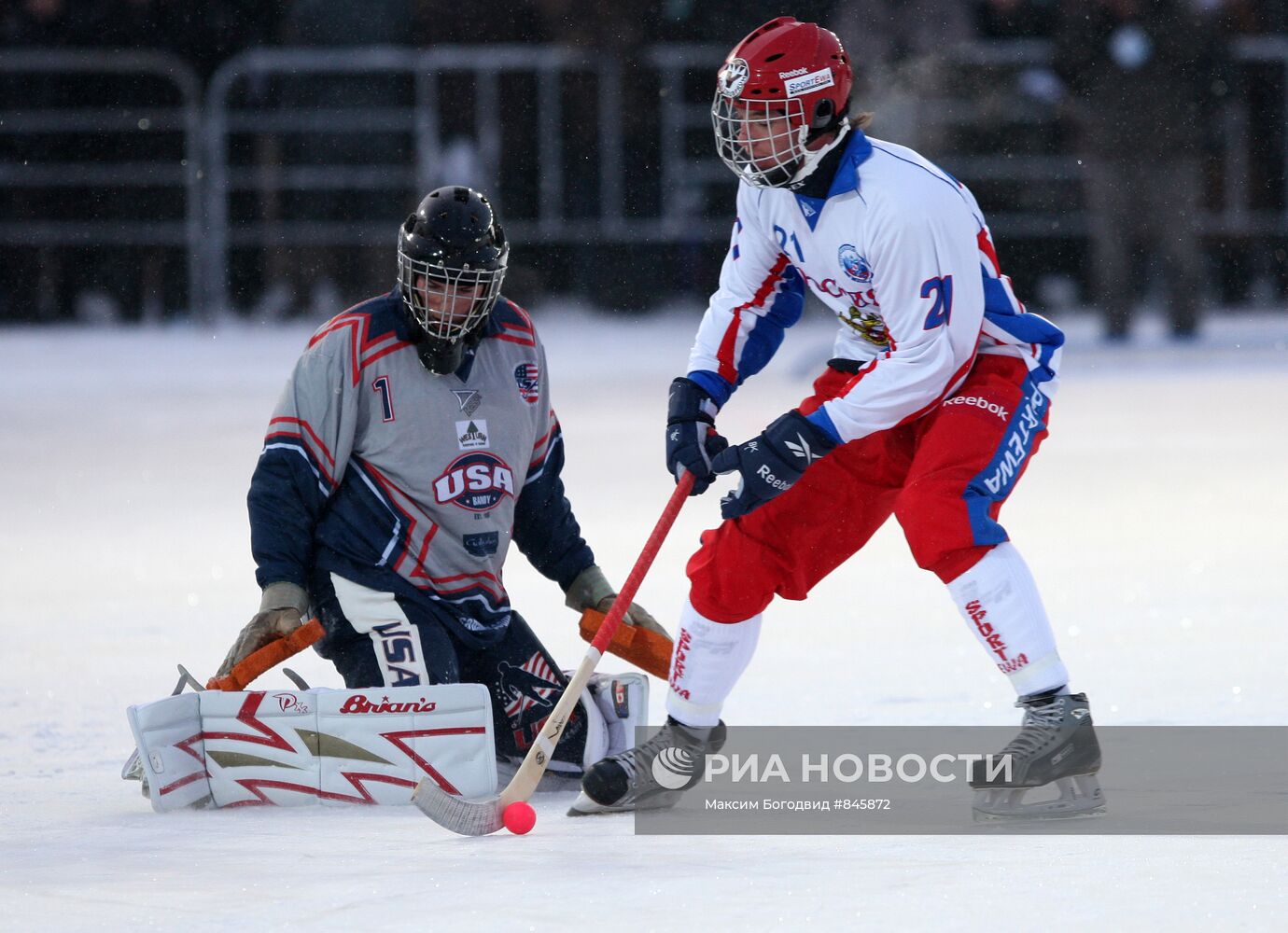 Хоккей с мячом. ЧМ-2011. Матч Россия - США