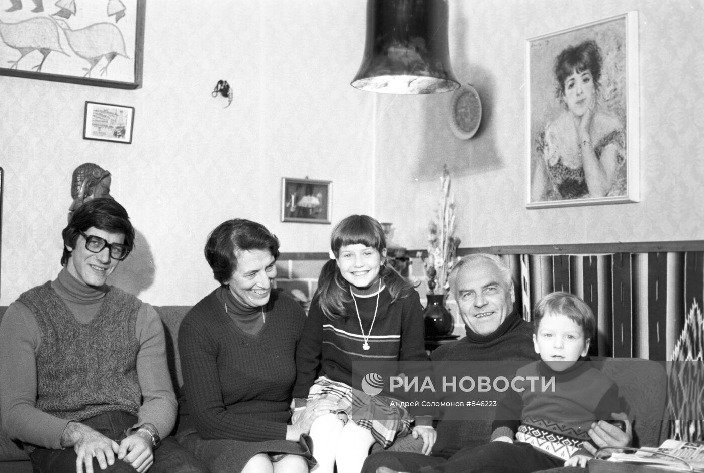 Ф.Ф.Сопрунов с семьей