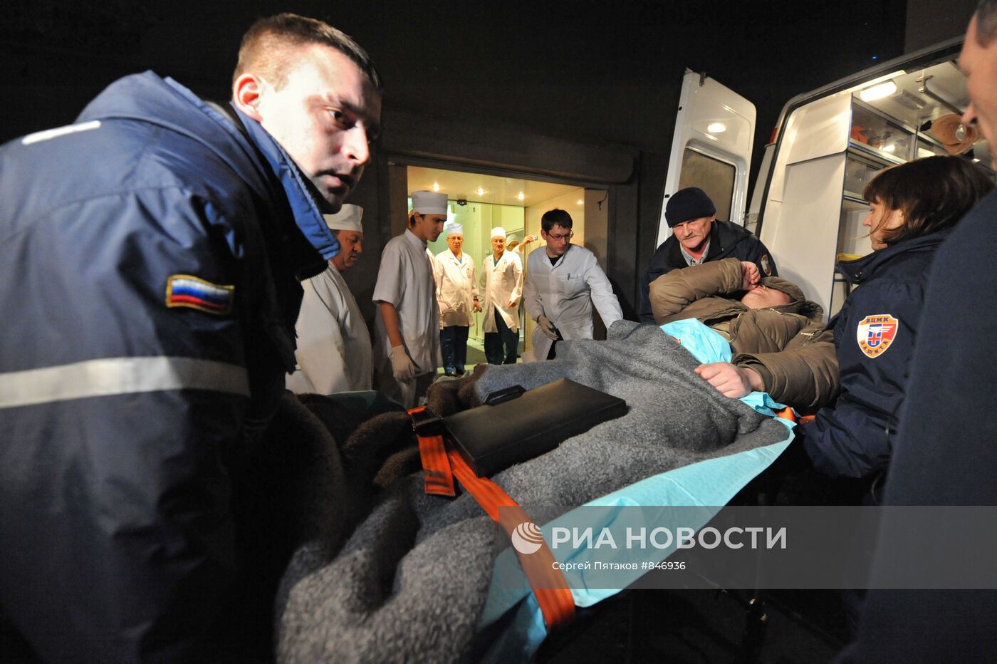 Пострадавшие во время взрыва в аэропорту "Домодедово"