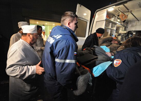Пострадавшие во время взрыва в аэропорту "Домодедово"