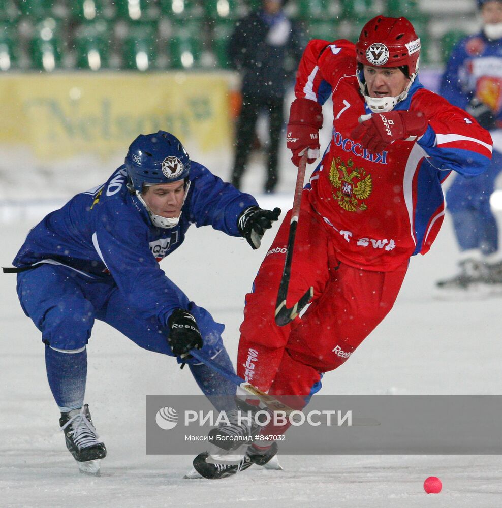 Хоккей с мячом. ЧМ-2011. Матч Россия - Финляндия