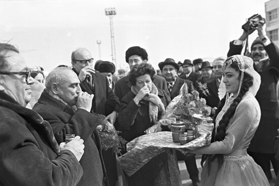 Встреча делегации Союза коммунистов Югославии