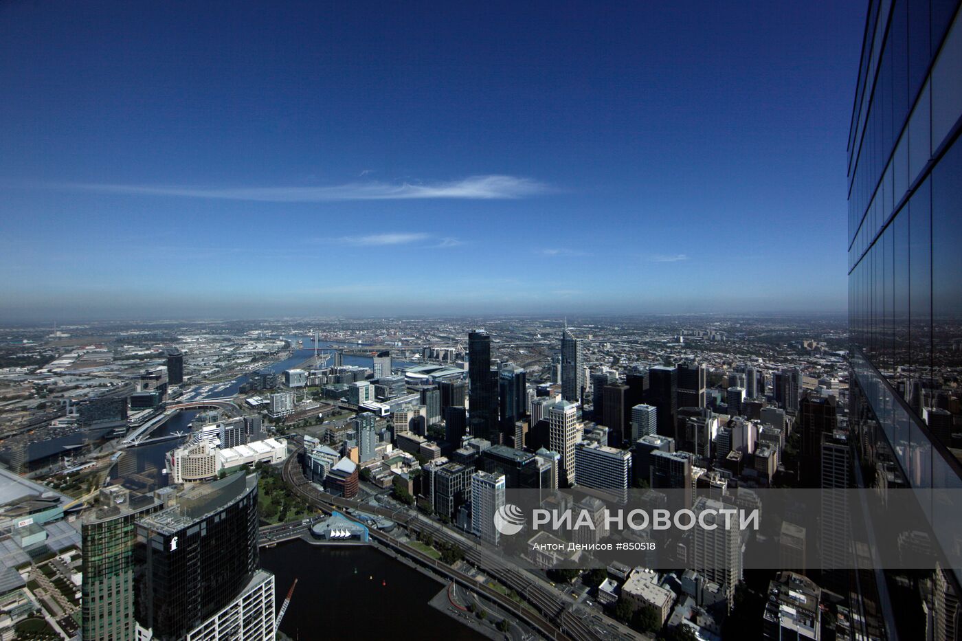 Вид на Мельбурн с небоскреба Eureka Tower