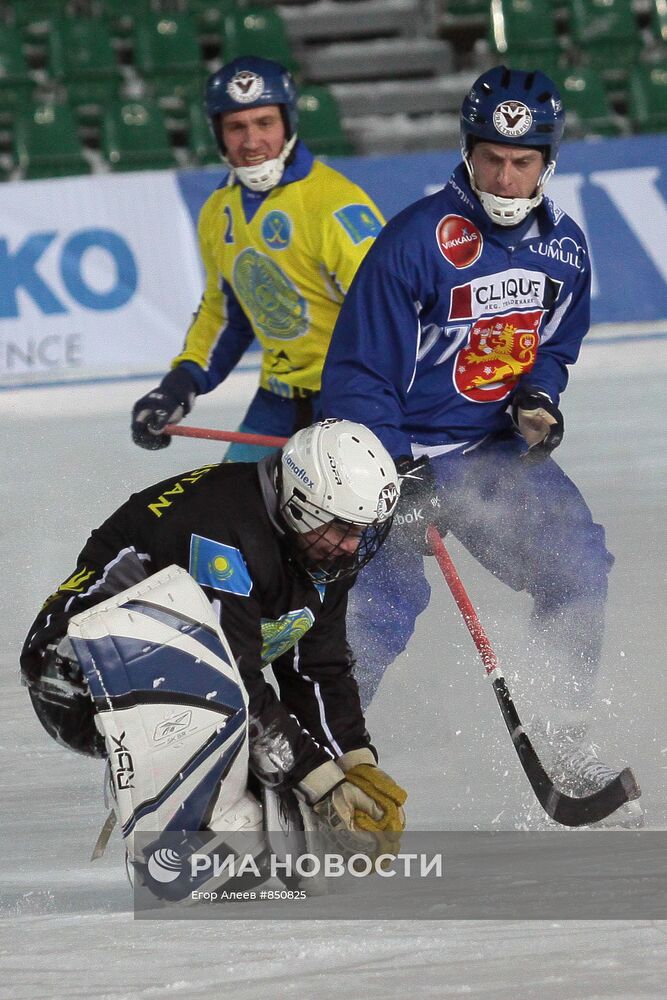 Хоккей с мячом. ЧМ-2011. Матч Финляндия - Казахстан
