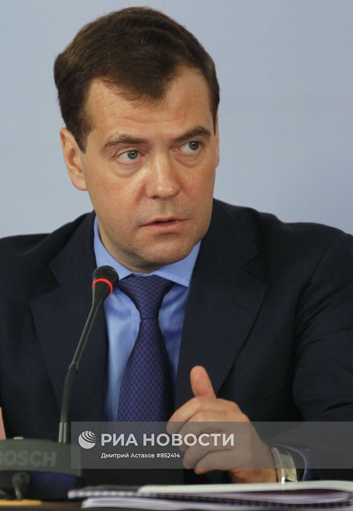 Д.Медведев посетил с рабочей поездкой Арзамас
