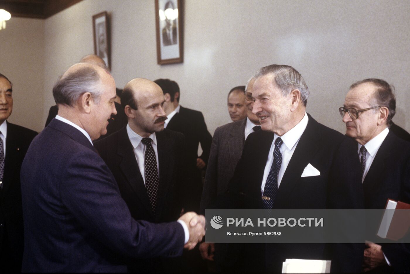 Михаил Горбачев и Дэвид Рокфеллер