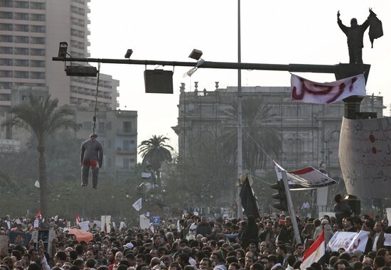 Массовая акция протеста в столице Египта