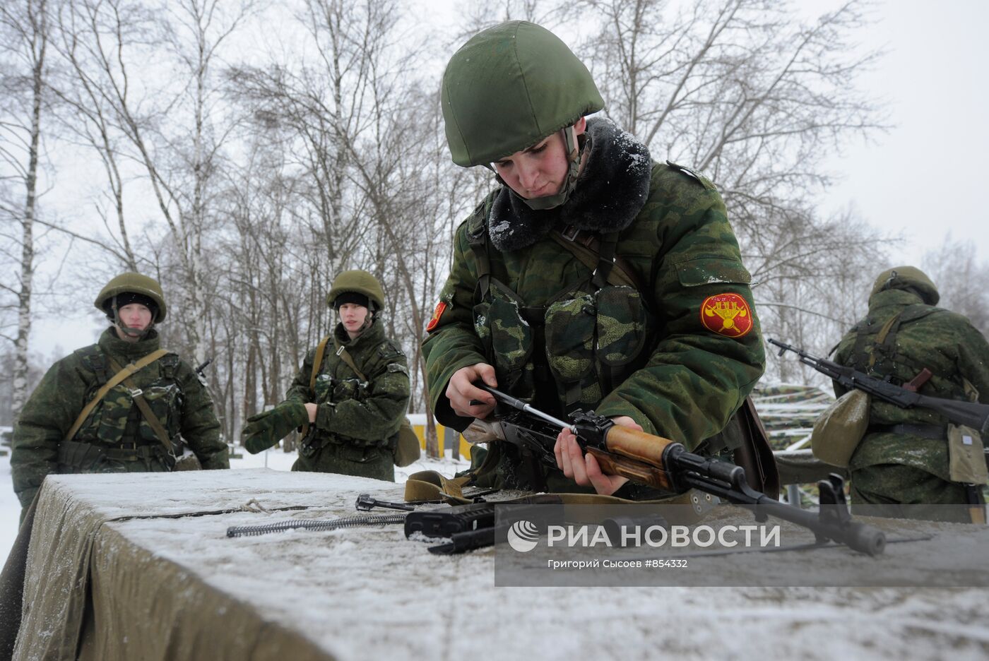 Учебные стрельбы в 154-м отдельном комендантском полку ВС РФ