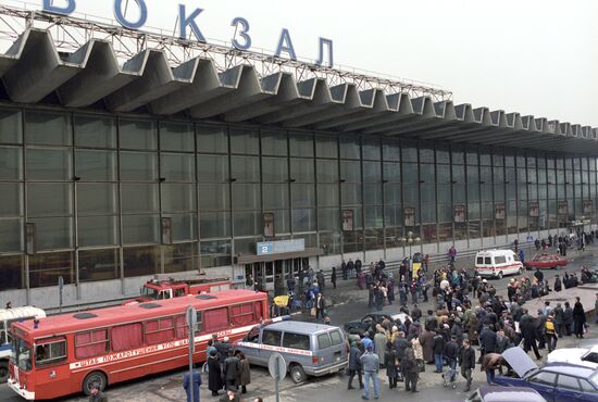 Пожар на Курском вокзале