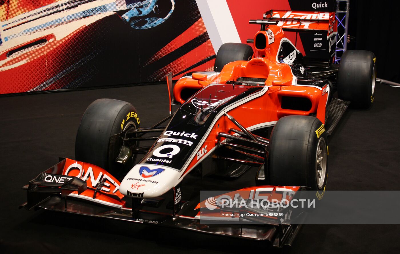 Автоспорт. Презентация болида команды Marussia Virgin Racing