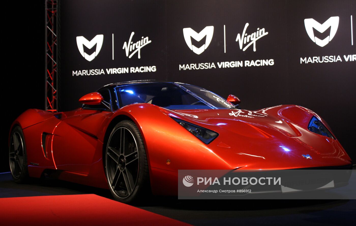 Автоспорт. Презентация болида команды Marussia Virgin Racing