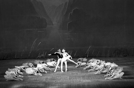 Сцена из балета "Лебединое озеро"