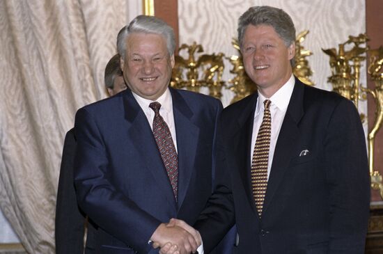 Б.Н.Ельцин и Б.Клинтон
