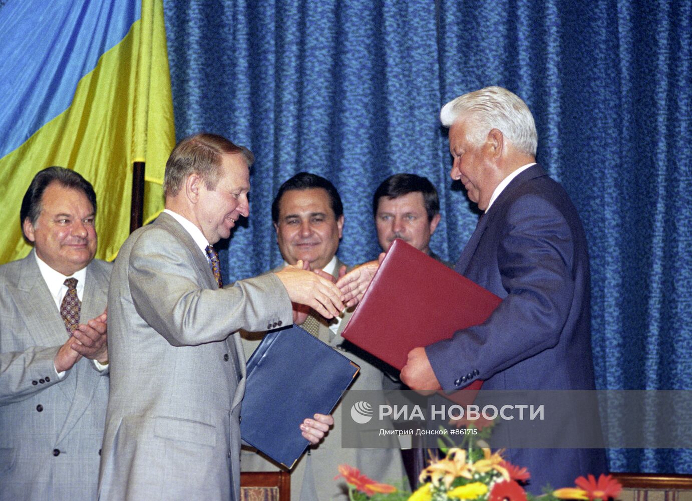 Б. Н. Ельцин и Л. Д. Кучма в Сочи