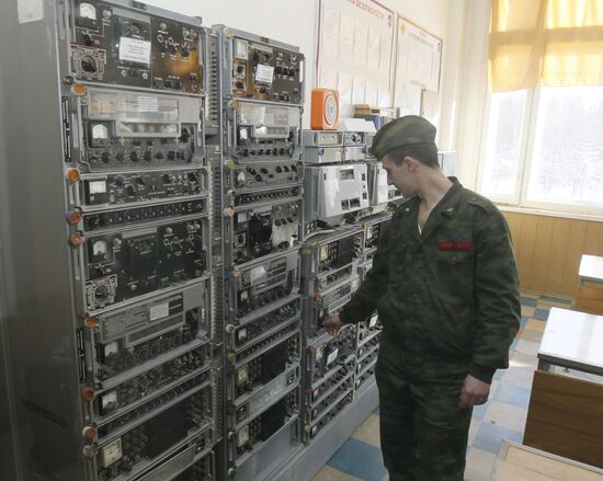 Работа командного пункта СПРН Космических войск России