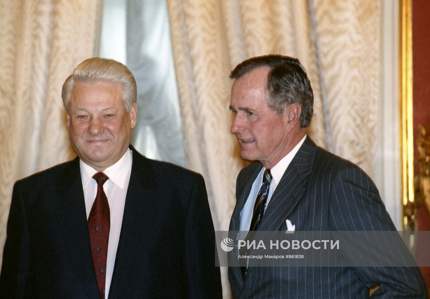Д.Буш и Б.Н.Ельцин