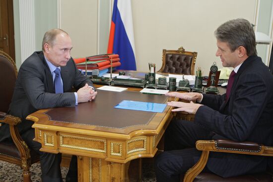 Встреча Владимира Путина с Александром Ткачевым