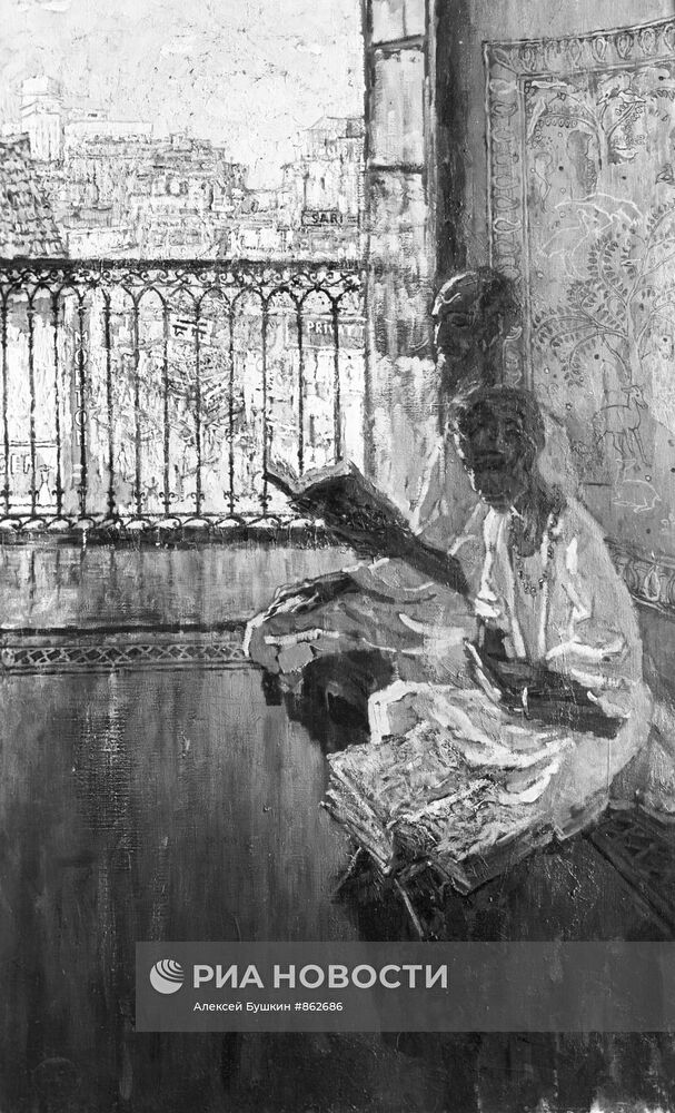 Картина "Брамины" художника Э.Булатова