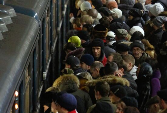 Сбой в движении поездов в московском метрополитене