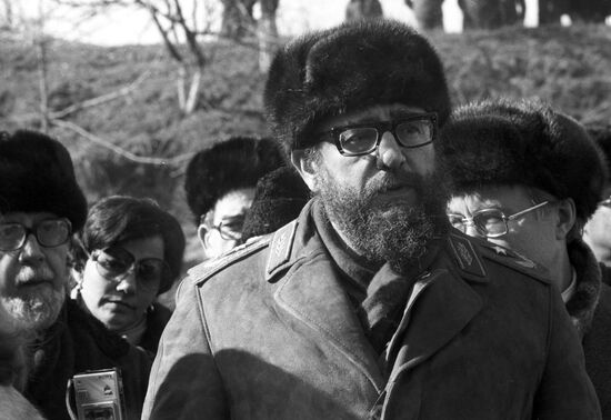 Фидель Кастро Рус во время визита в Одессу