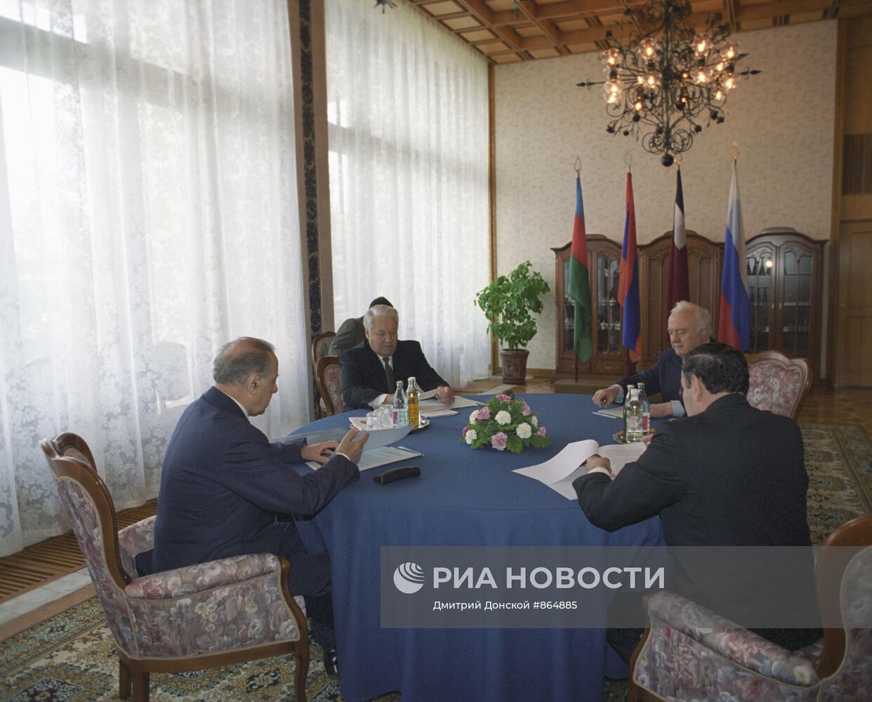 Встреча глав России, Азербайджана, Армении и Грузии