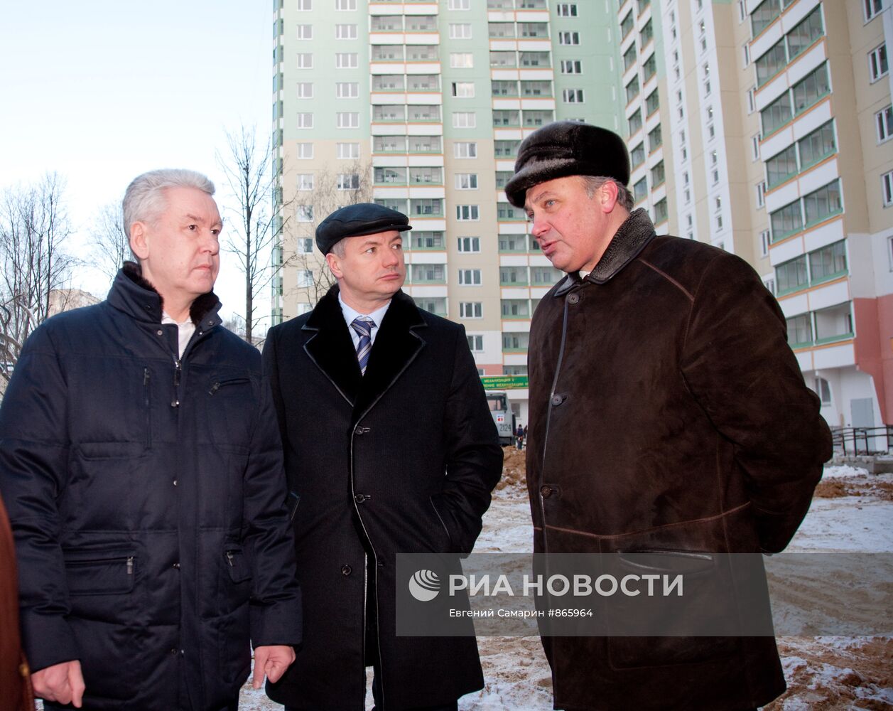 Сергей Собянин посетил строительство муниципального дома