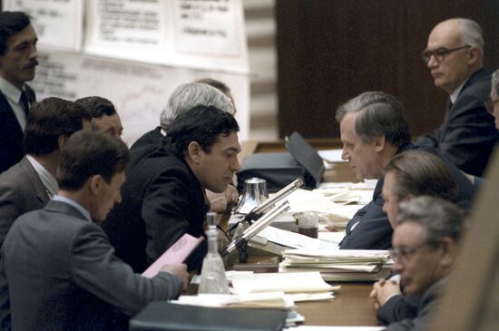 Встреча Николая Рыжкова с шахтерами