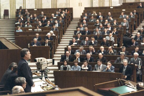 Встреча Николая Рыжкова с шахтерами