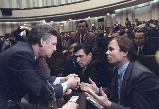 Встреча Николая Рыжкова с шахтерами