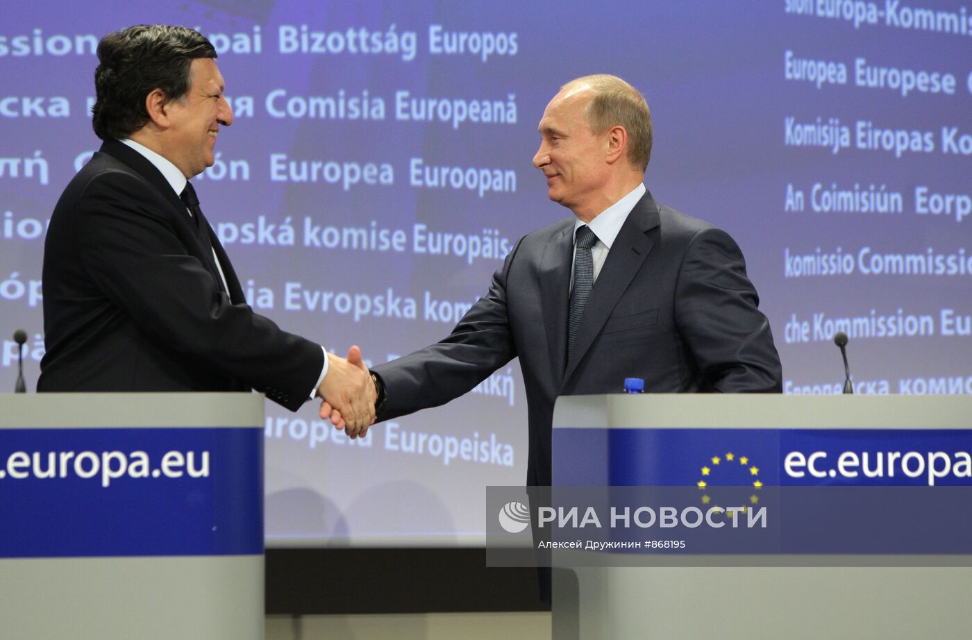 Совместная пресс-конференция В. Путина и Ж. Баррозу