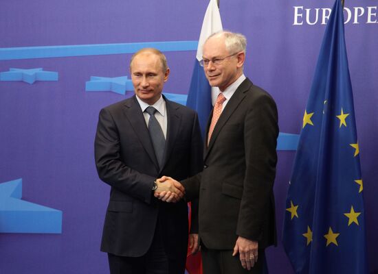 Встреча Владимира Путина с Херманом Ван Ромпеем