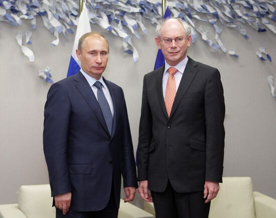 Встреча Владимира Путина с Херманом Ван Ромпеем