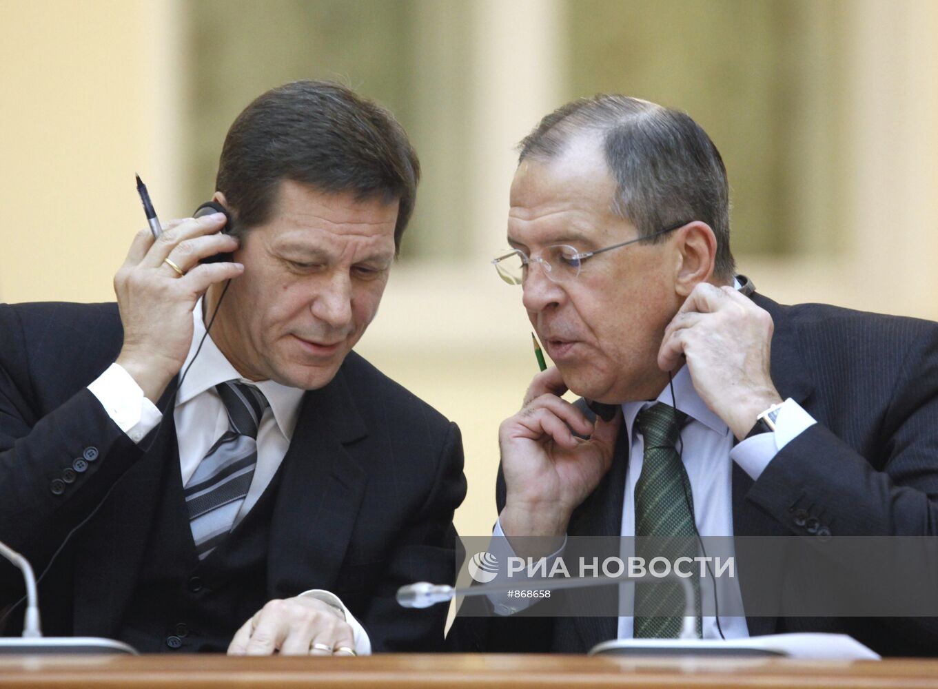 Александр Жуков и Сергей Лавров