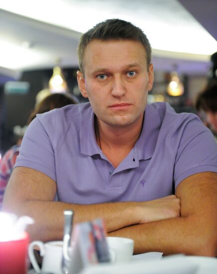 Встреча с блогером Алексеем Навальным